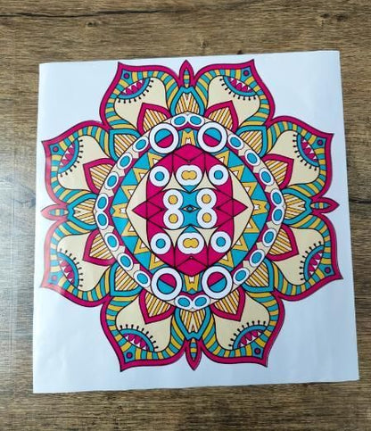 Diwali Rangoli Stickers Mandala